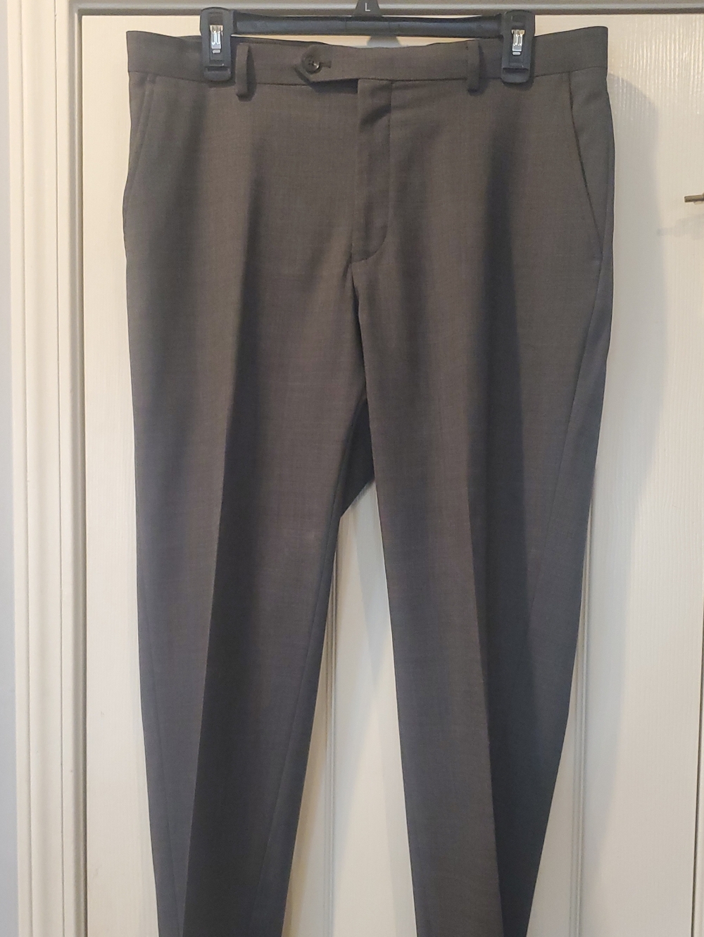 Men's Dress Pants 34/32 Charcoal Gray Michael Strahan Collection